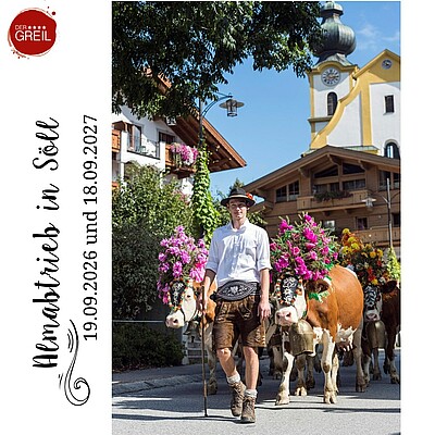 Morgen ist es soweit der 47. Almabtrieb in Söll Traditionall, ehrlich, echt mit unseren Bauern und lokalen Vereinen.