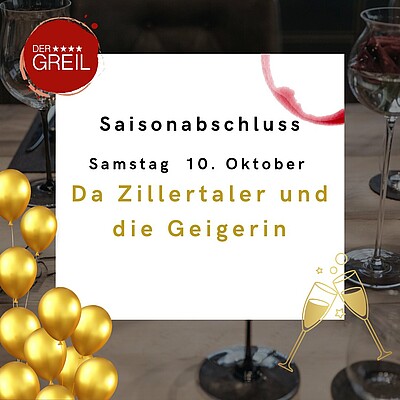 Am 10. Oktober feiern wir unser Saisonfinale. Wir starten mit einem echten Gourmet-Highlight: Unser Küchenteam rund um Küchenchef Sandro zaubert für Dich ein exklusives Abschluss-Menü, das die...